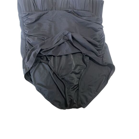 Miraclesuit Swimsuit Rialto One Piece Ruched Tummy Control Size 24 Black - Picture 3 of 11